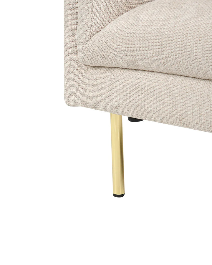 Armchair Fabric Beige Arafa