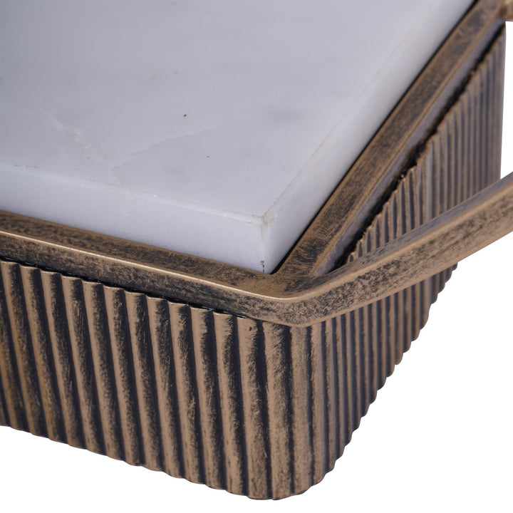 Libra Belvedere Aged Gold Multi Tier Buffet Stand