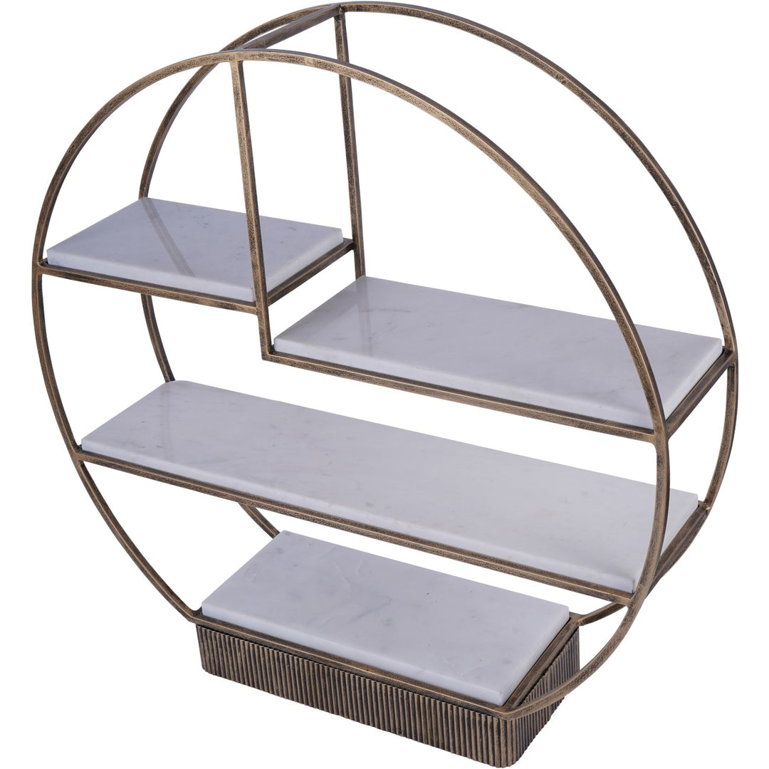 Libra Belvedere Aged Gold Multi Tier Buffet Stand