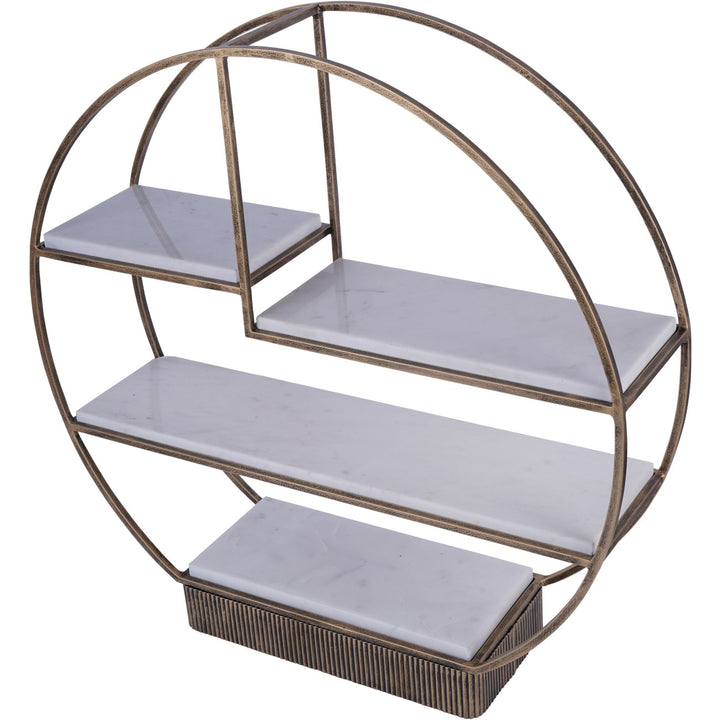 Libra Belvedere Aged Gold Multi Tier Buffet Stand