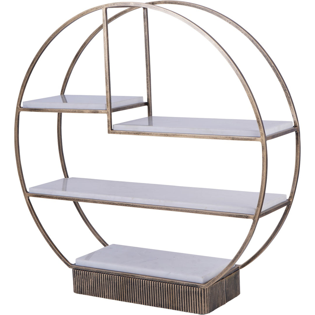 Libra Belvedere Aged Gold Multi Tier Buffet Stand