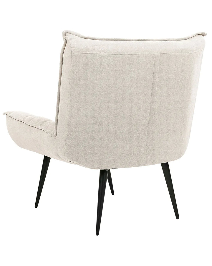 Armchair Fabric Light Beige Kronos