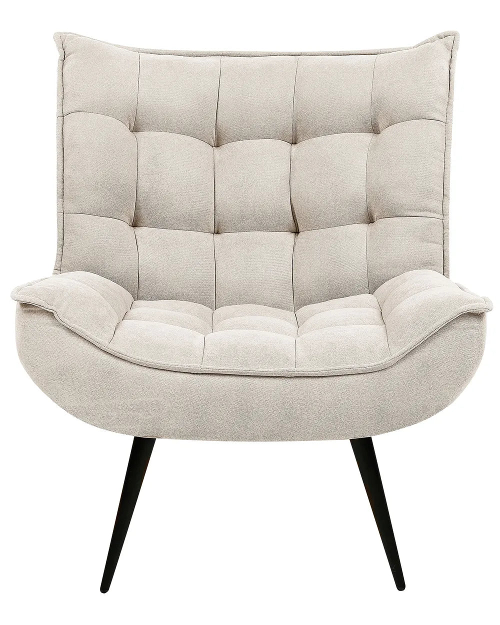 Armchair Fabric Light Beige Kronos