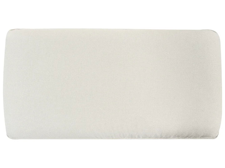 Sofa 3 Seater Fabric White with Ottoman Lilianah