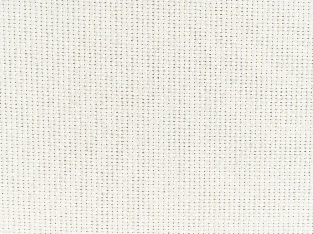 Sofa 3 Seater Fabric White with Ottoman Lilianah