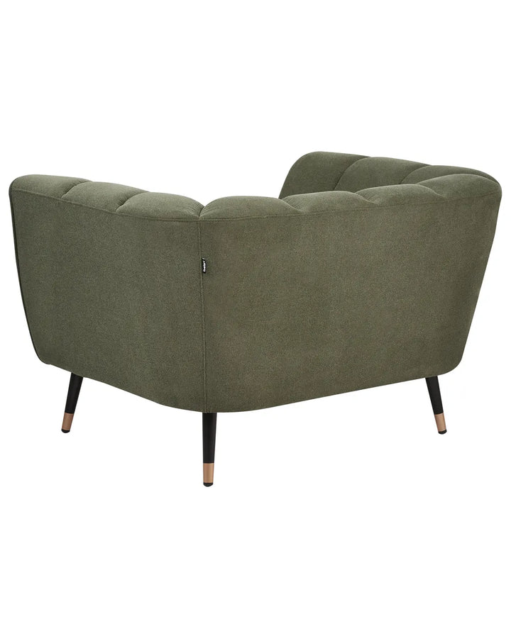 Armchair Fabric Green Anwella