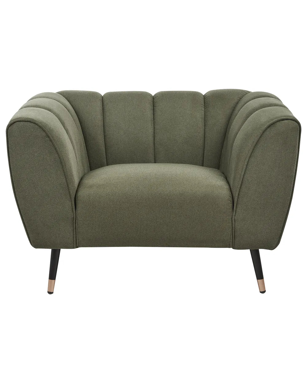 Armchair Fabric Green Anwella