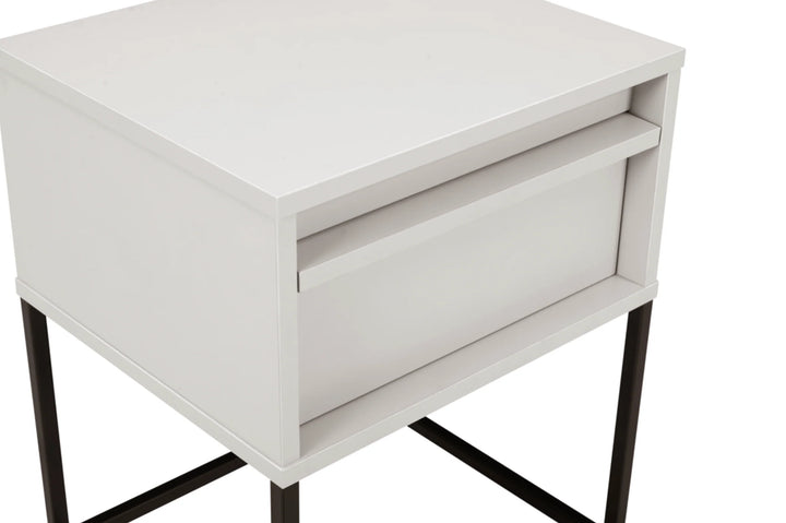 Albion Stone Grey Bedside Table