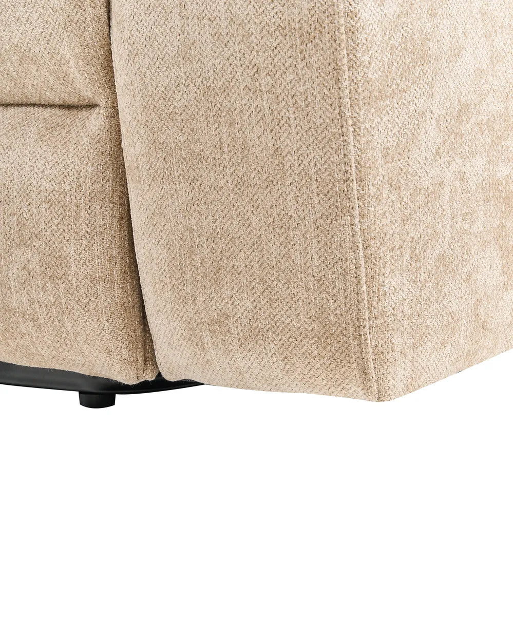 Electric Recliner Chair With Footrest Fabric Beige Keiven