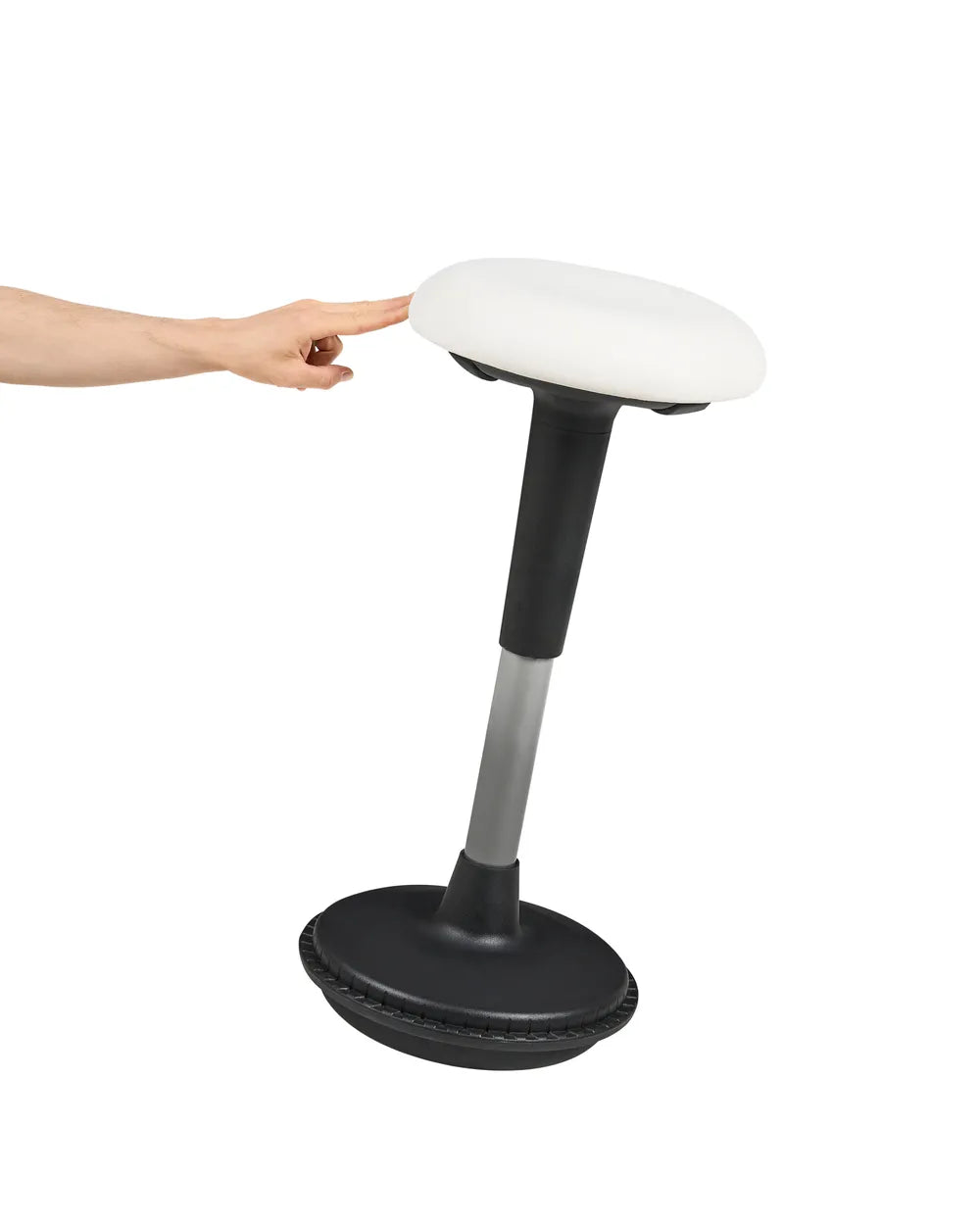 Wobble Stool Faux Leather White Norlene