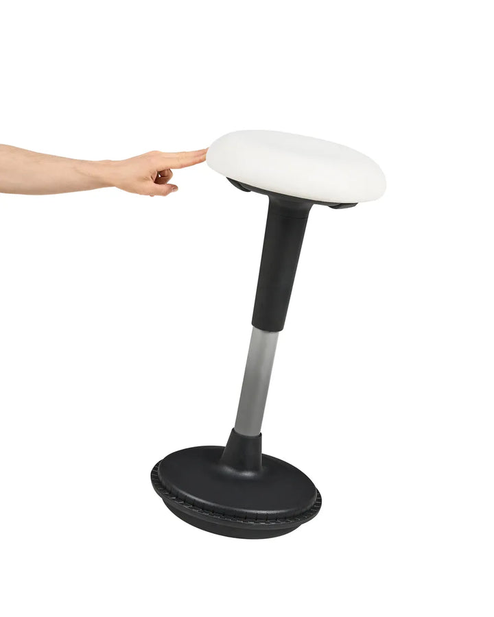 Wobble Stool Faux Leather White Norlene