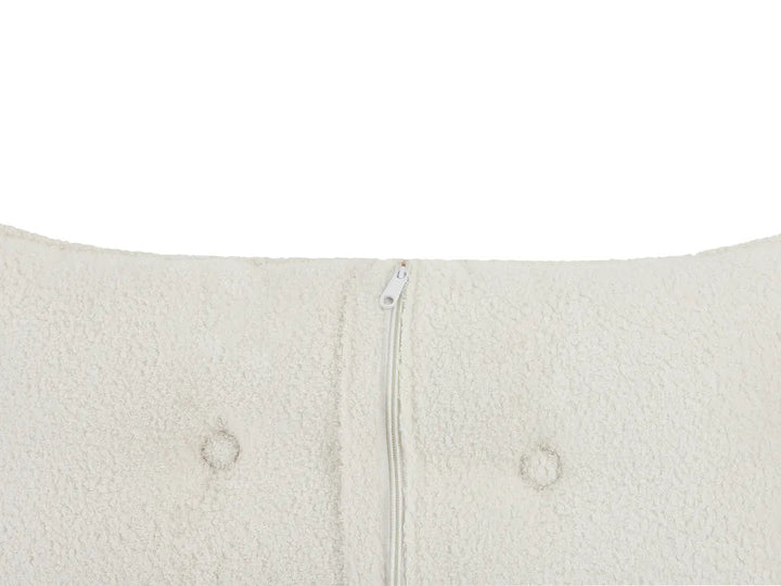 Corner Sofa 3 Seater Boucle Off-White Left Hand Rafael