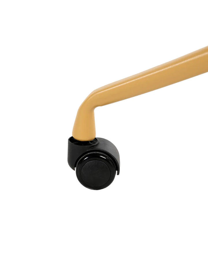 Office Chair Fabric Yellow Carista