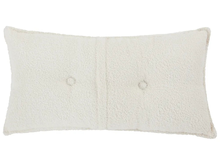 Corner Sofa 3 Seater Boucle Off-White Left Hand Rafael