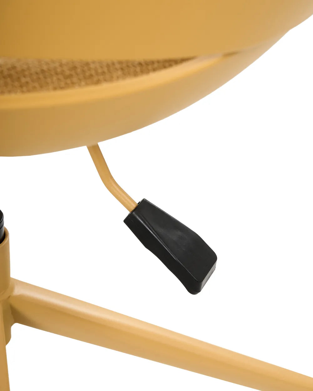 Office Chair Fabric Yellow Carista