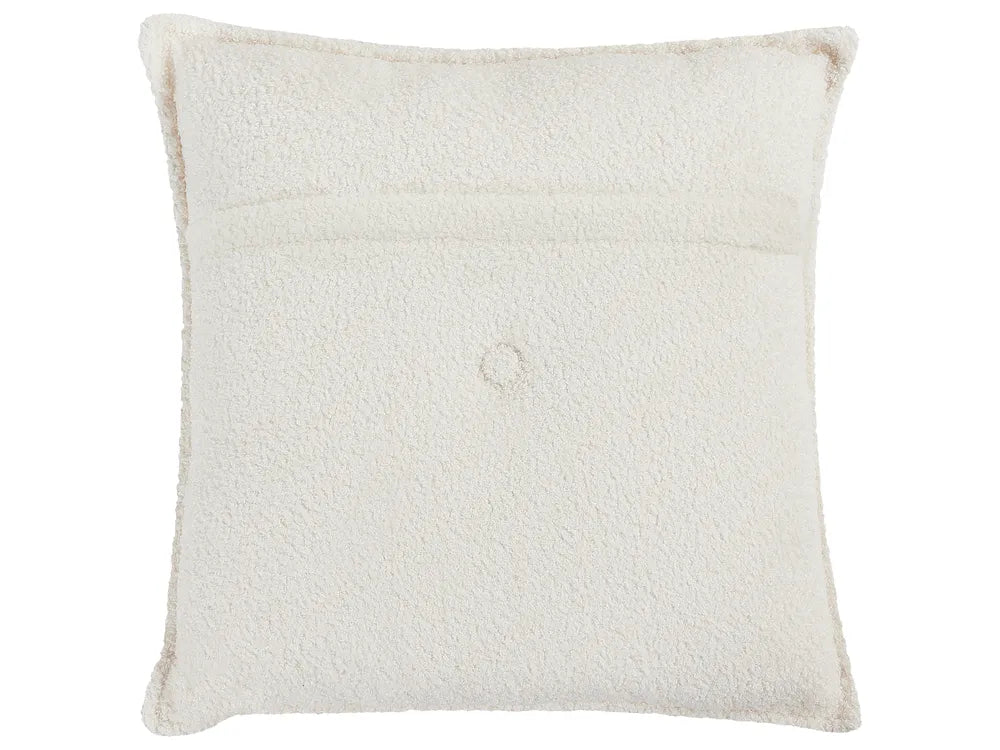 Corner Sofa 3 Seater Boucle Off-White Left Hand Rafael