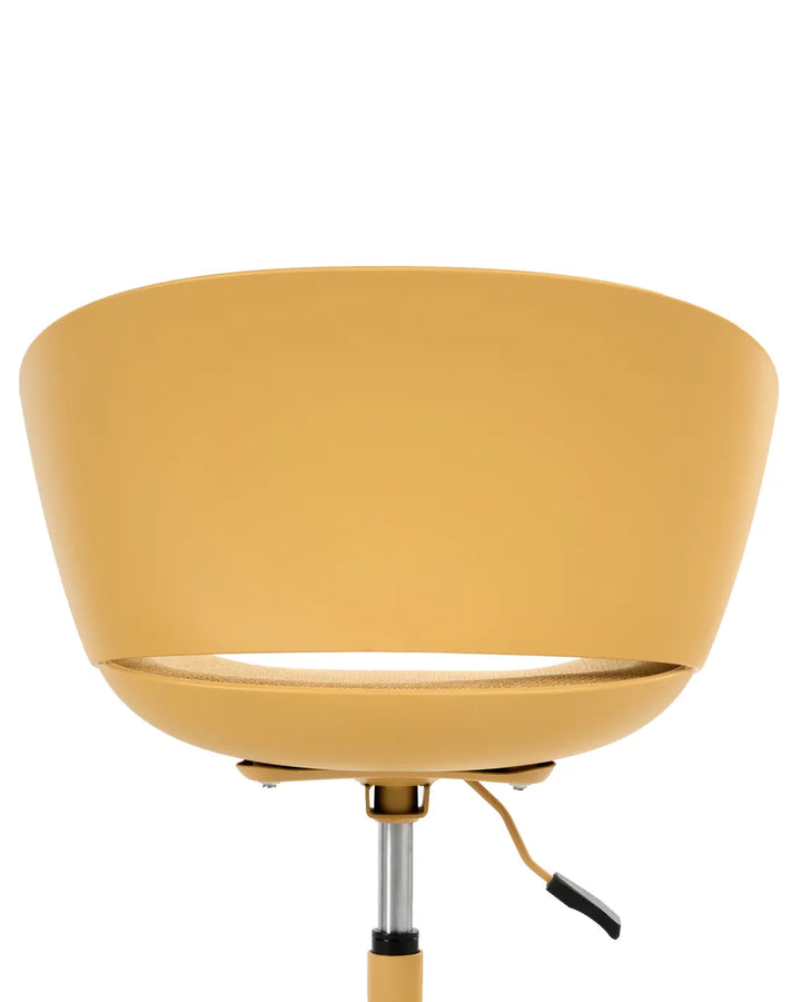 Office Chair Fabric Yellow Carista