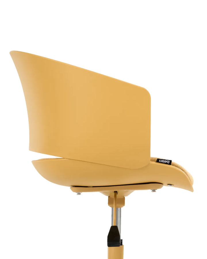 Office Chair Fabric Yellow Carista