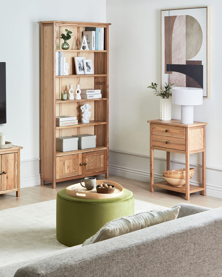 Bookcase Sassafras Wood 179 cm Brown Lakesha