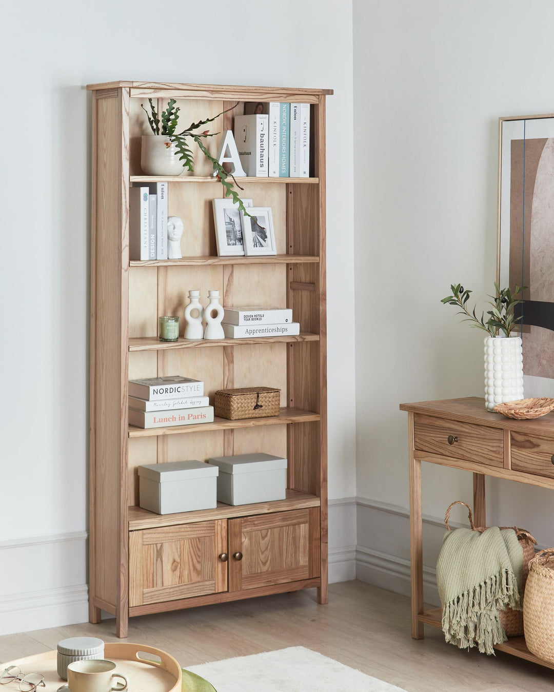Bookcase Sassafras Wood 179 cm Brown Lakesha