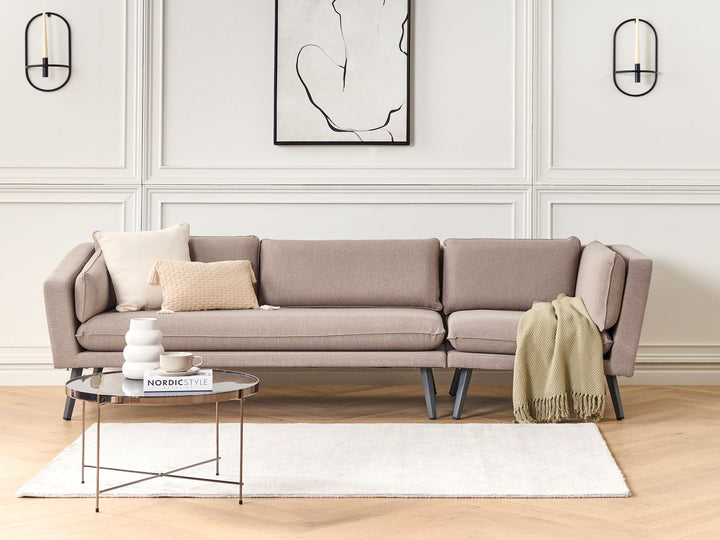 Loretello Garden Sofa 3 Seater Right Hand Beige