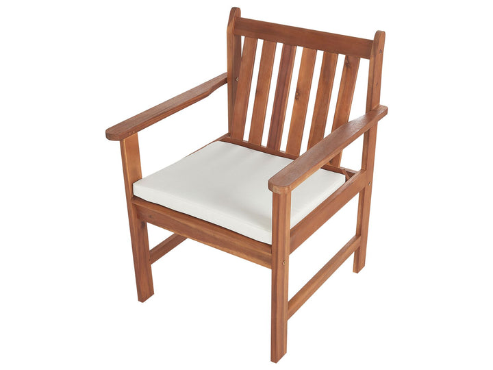 Altidona Garden Lounge Set with Table 4 Seater Acacia Wood Off-White