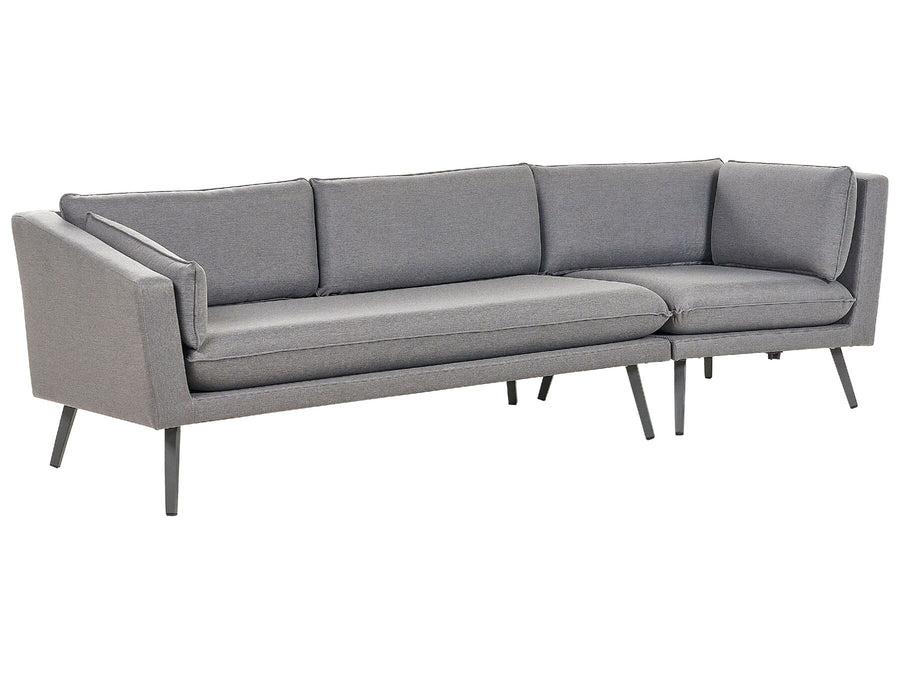 Gray sofa on a white background