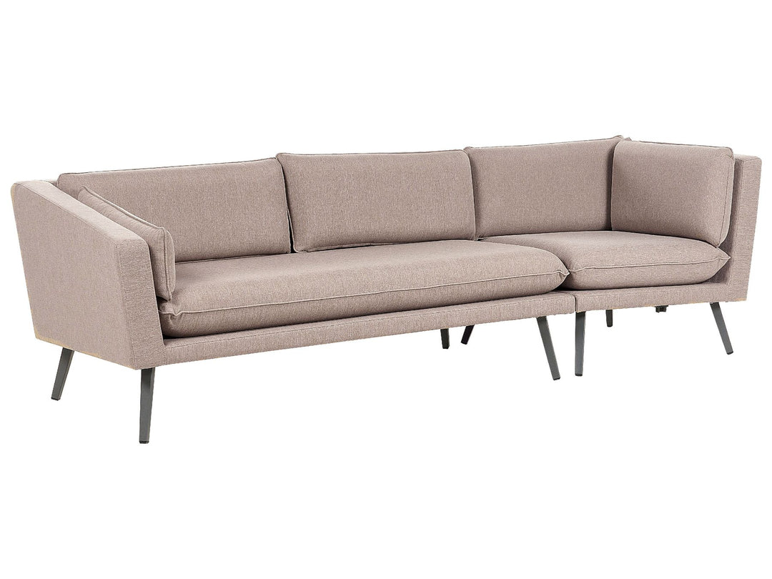 Beige sofa on a white background
