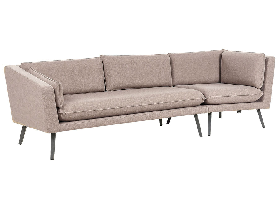 Beige sofa on a white background