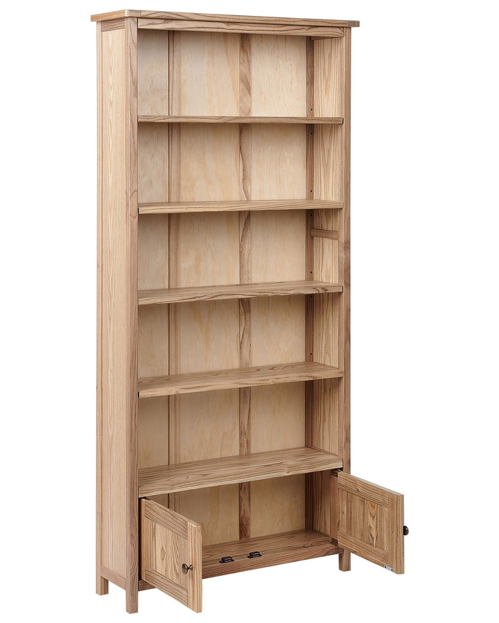 Bookcase Sassafras Wood 179 cm Brown Lakesha
