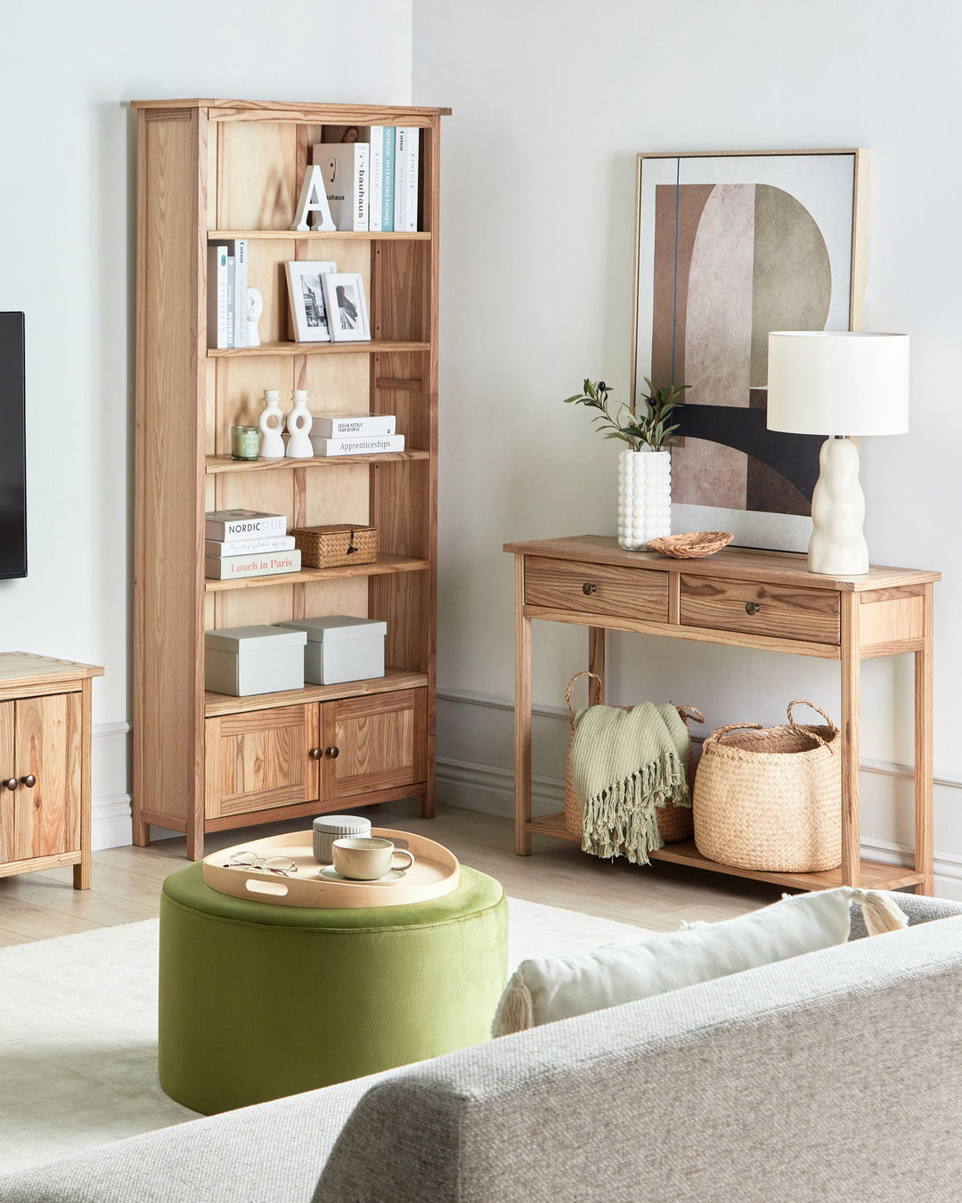Bookcase Sassafras Wood 179 cm Brown Lakesha