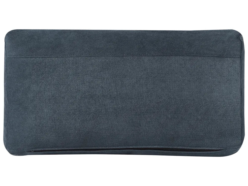 Sofa 3 Seater Fabric Dark Blue Caesyn