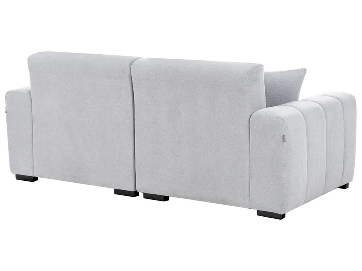 Sofa 3 Seater Fabric Light Blue Brisny