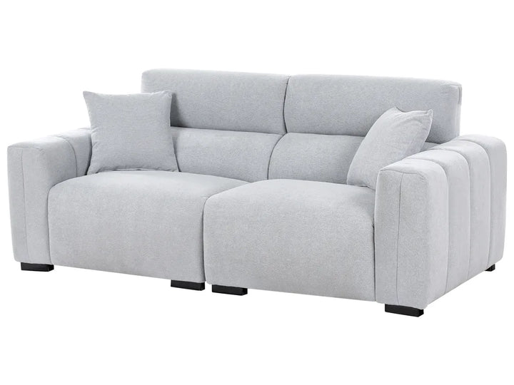 Sofa 3 Seater Fabric Light Blue Brisny