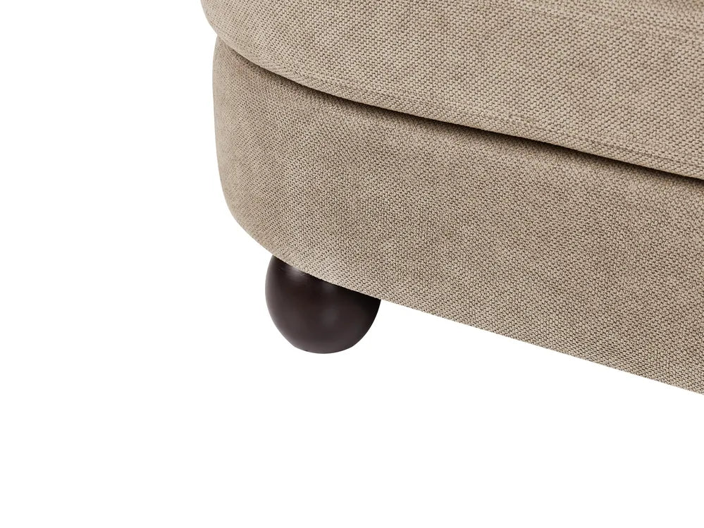 Sofa 3 Seater Fabric Light Brown Gabrielo