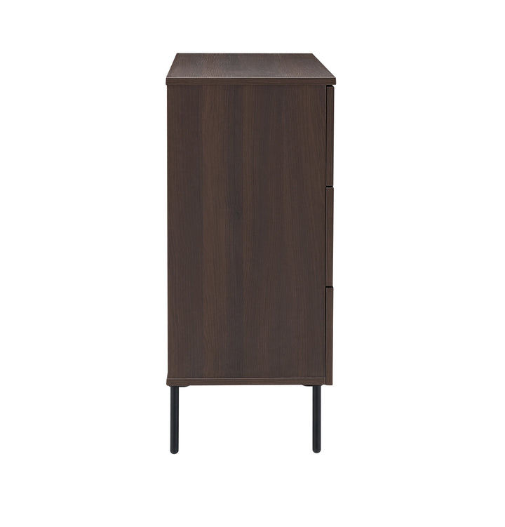 Luna Espresso Brown Wood Chest of Drawers