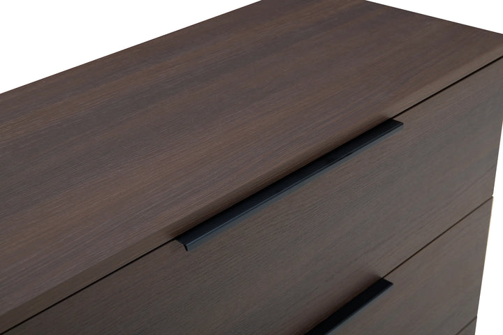 Luna Espresso Brown Wood Chest of Drawers