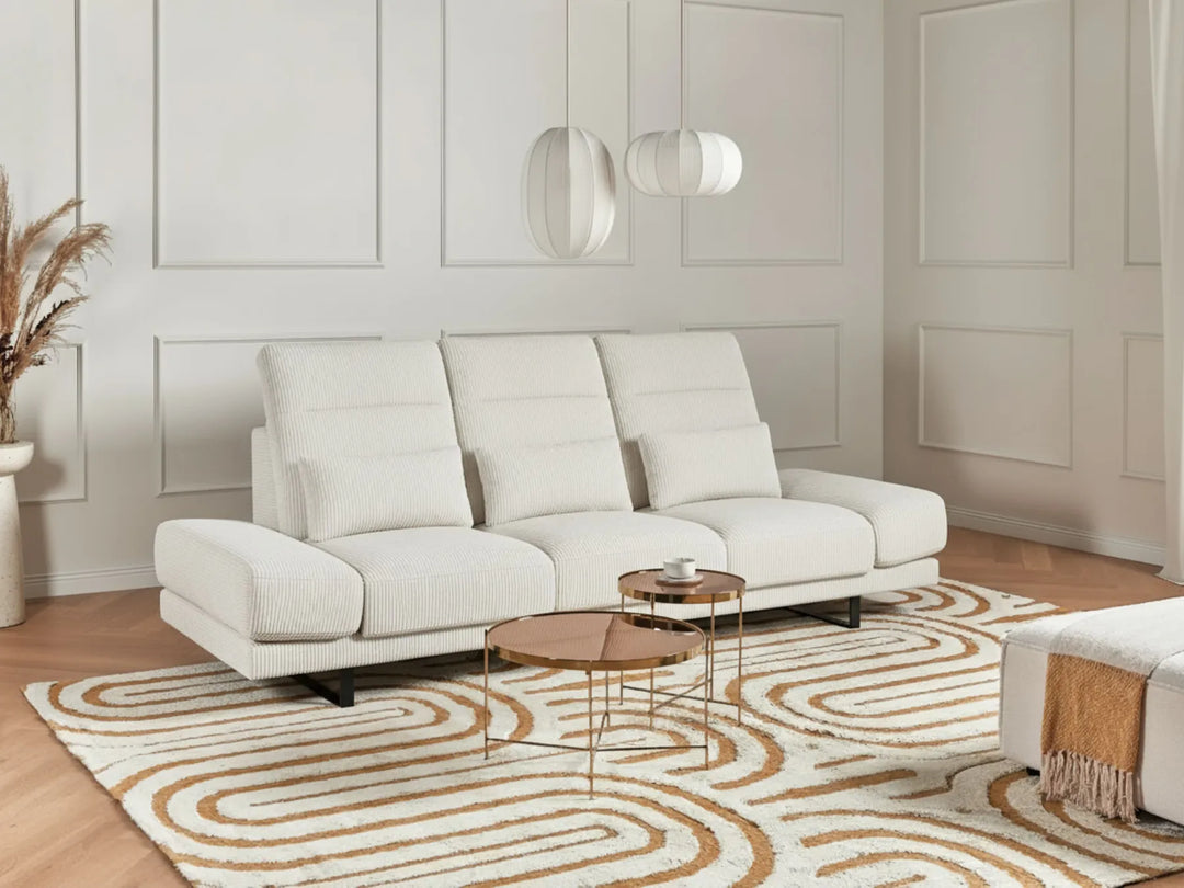 The corduroy fabric provides a tactile, inviting feel whilst maintaining easy care and longevity. 