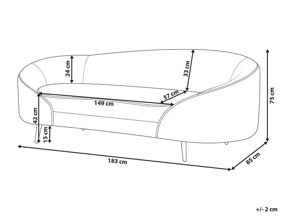 Sofa 3 Seater Velvet Emerald Green Jannae