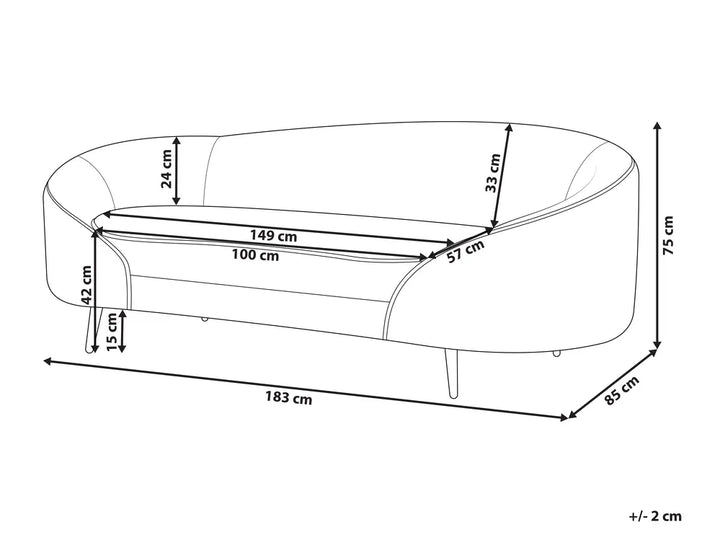 Sofa 3 Seater Velvet Pink Jannae