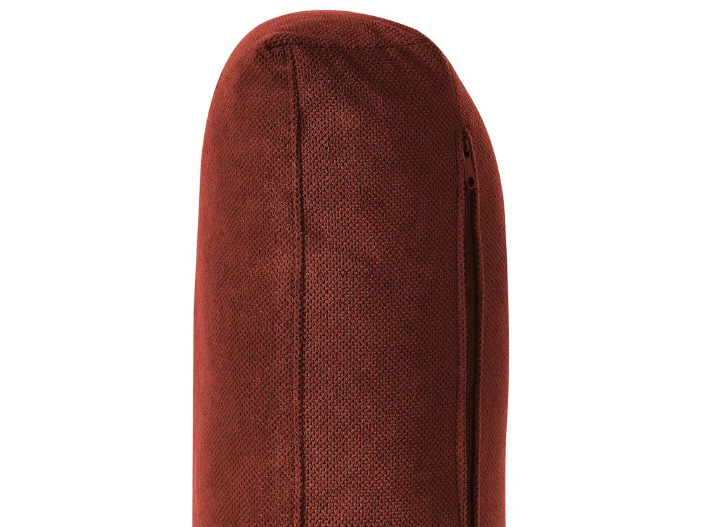 Sofa 3 Seater Fabric Red Caesyn