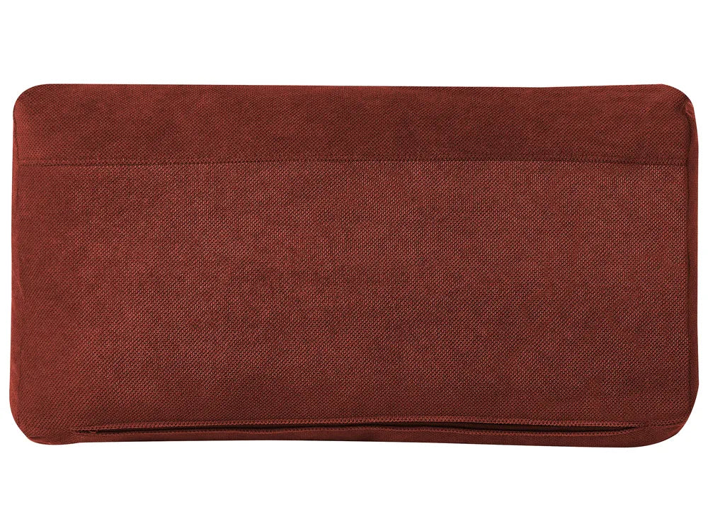 Sofa 3 Seater Fabric Red Caesyn