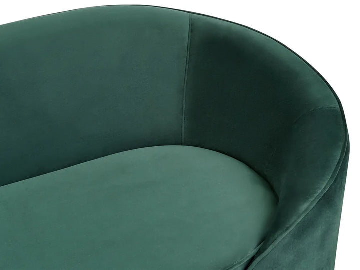 Sofa 3 Seater Velvet Emerald Green Jannae