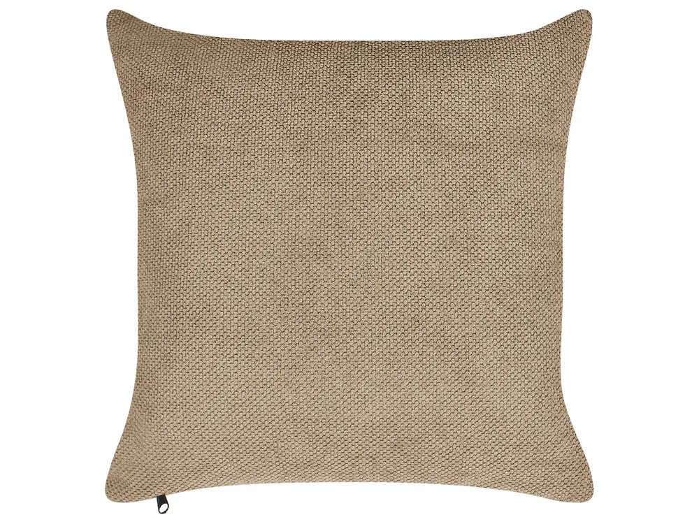 Sofa 3 Seater Fabric Light Brown Brisny