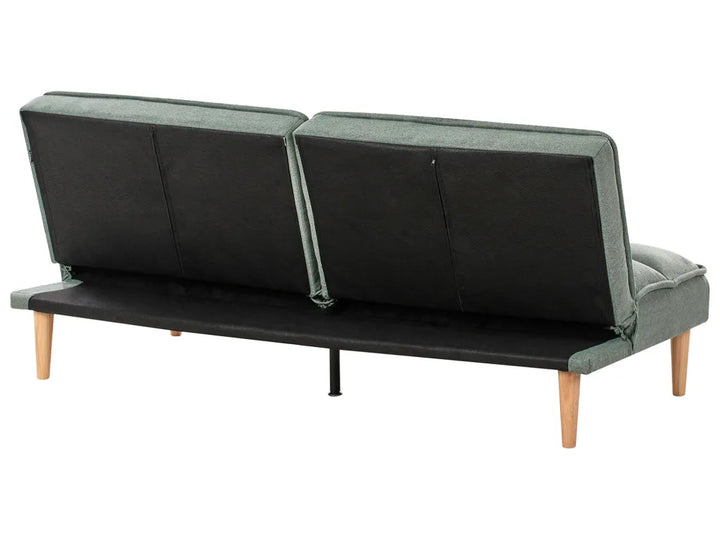 Sofa Bed 3 Seater Fabric Light Green Zineta