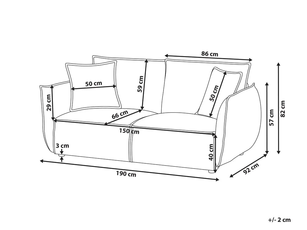 Sofa 3 Seater Fabric Green Greylan