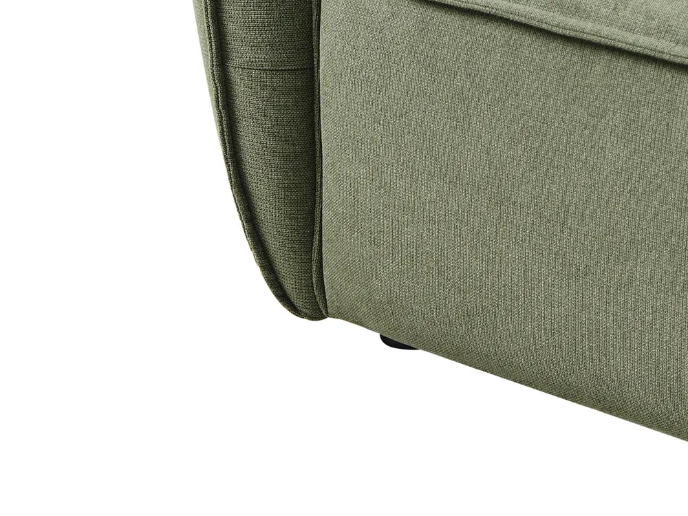 Sofa 3 Seater Fabric Green Greylan