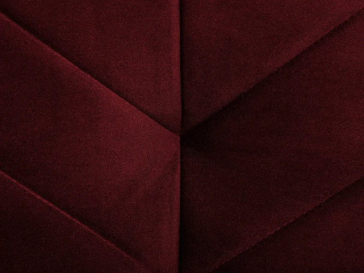 Sofa Bed 3 Seater Velvet Dark Red Mixon