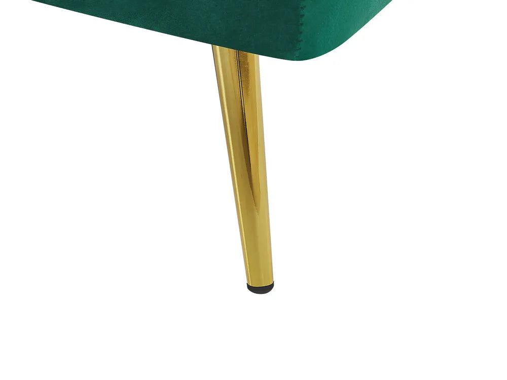Sofa Bed 3 Seater Velvet Dark Green Calkins