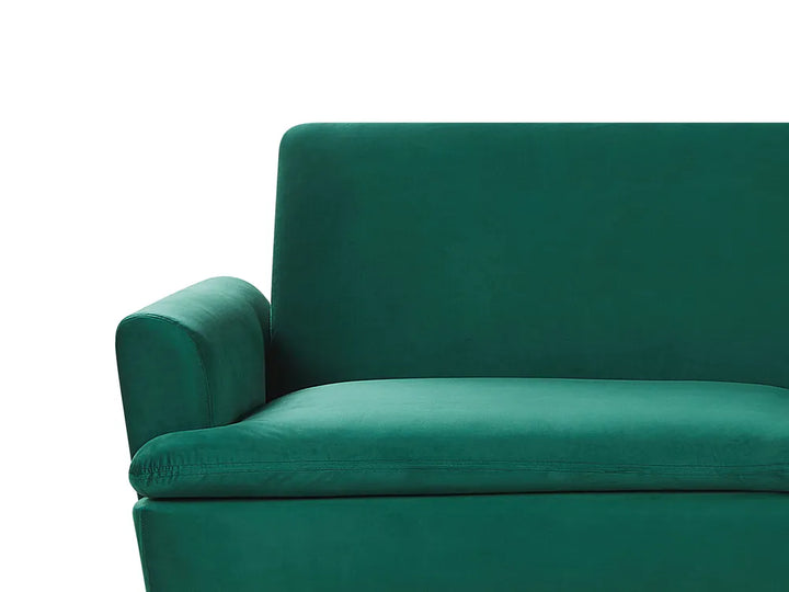 Sofa Bed 3 Seater Velvet Dark Green Calkins